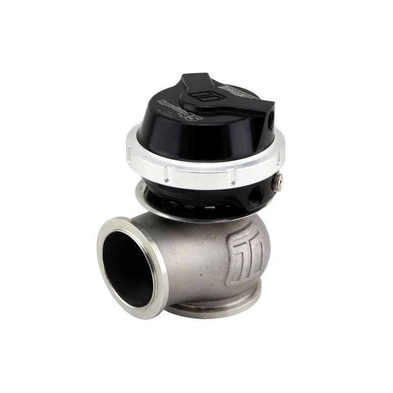 TS-0553-1012 – TURBOSMART Turbocharger Wastegate, Black 45 MM 14 PSI With Inlet and Outlet Flanges/ V-Band Clamps/ Va...